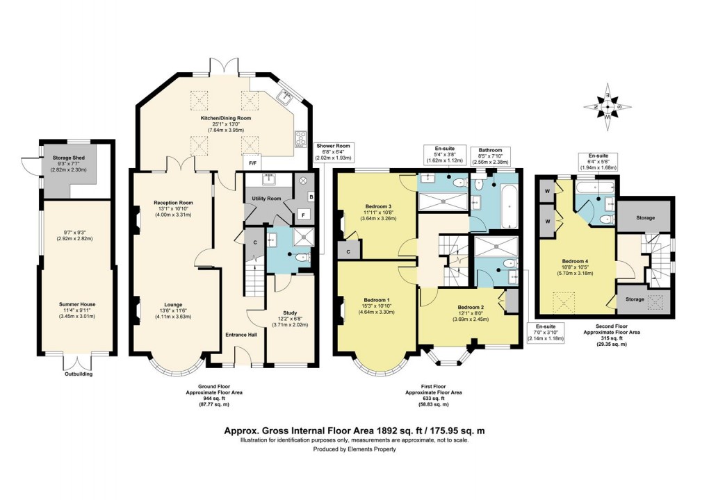 Floorplan for Ember Farm Way, East Molesey