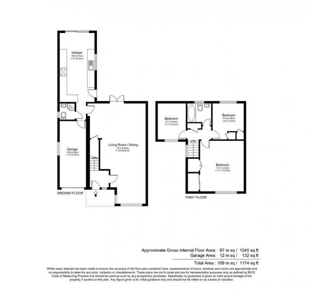 Floorplan for Ivydene, West Molesey