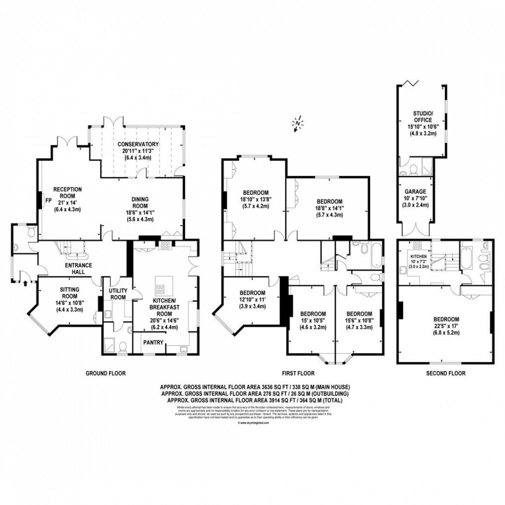 Floorplan for Beauchamp Road, East Molesey