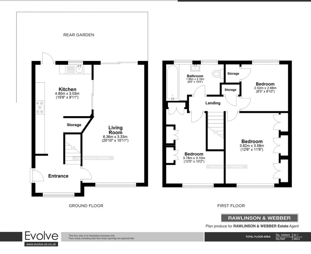 Floorplan for Down Street, West Molesey