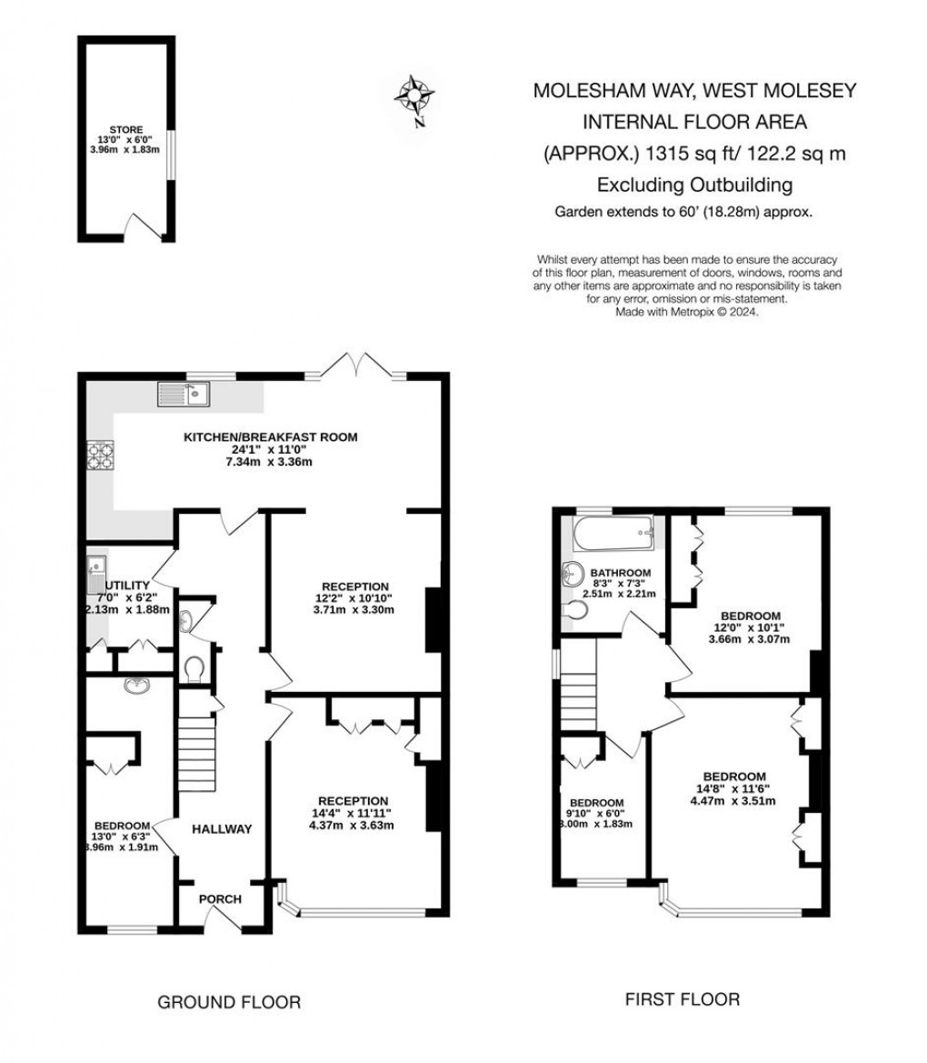 Floorplan for Molesham Way, West Molesey