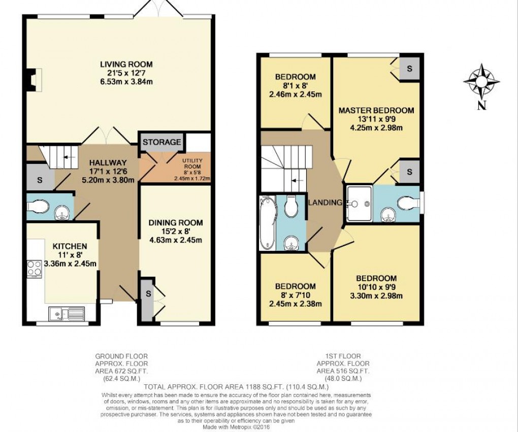 Floorplan for Walton Road, East Molesey