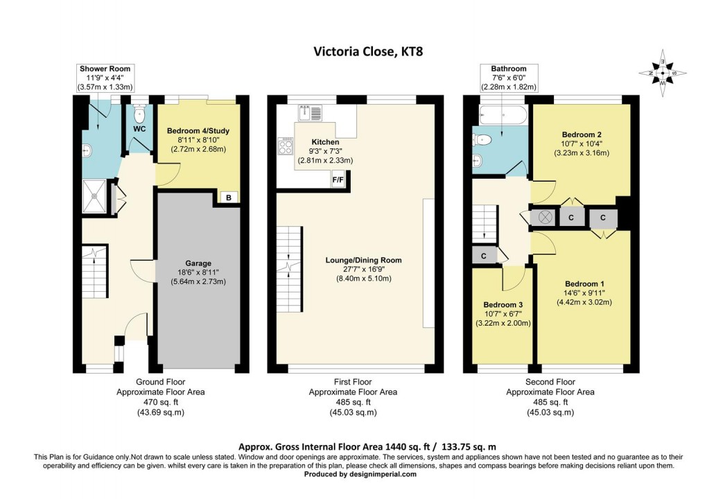 Floorplan for Victoria Close, West Molesey