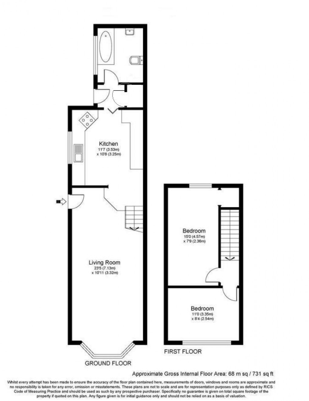 Floorplan for Glebelands, West Molesey