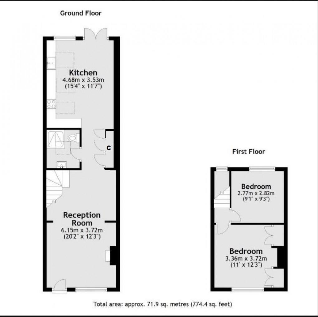 Floorplan for Spring Gardens, West Molesey