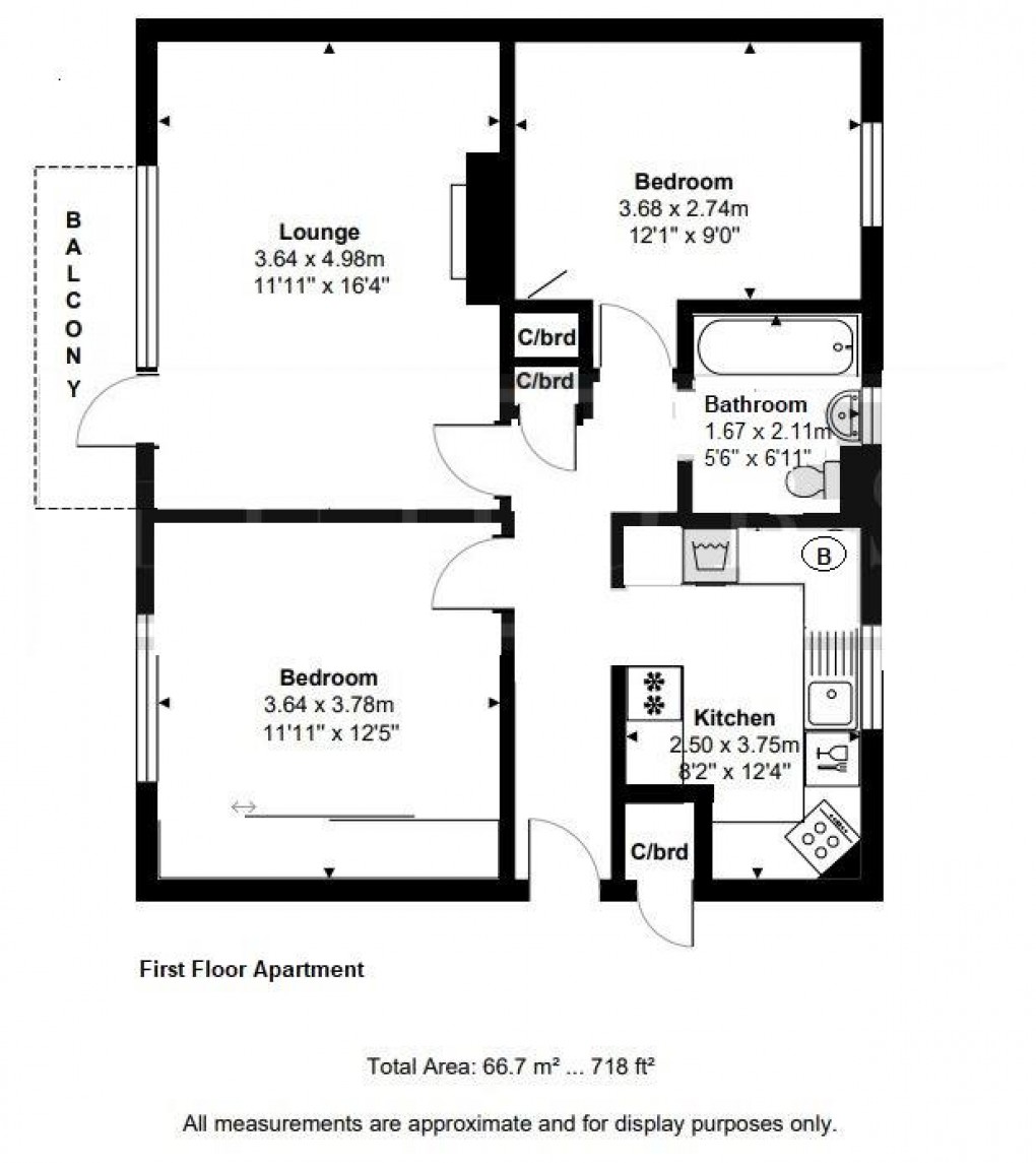 Floorplan for Farm Road, Esher