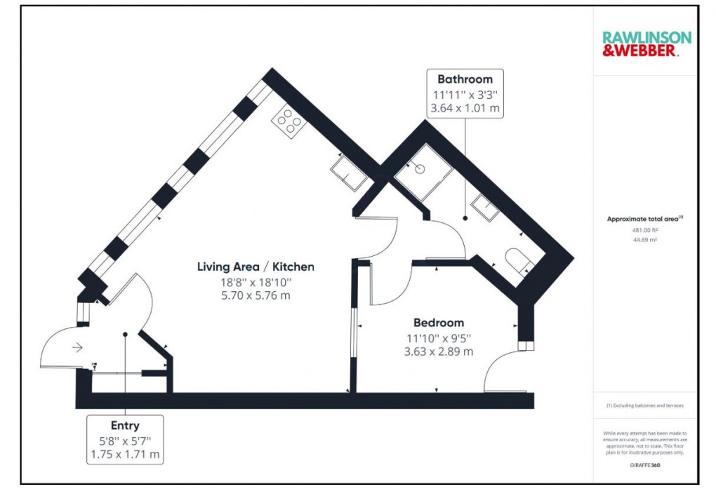 Floorplan for Walton Road, West Molesey