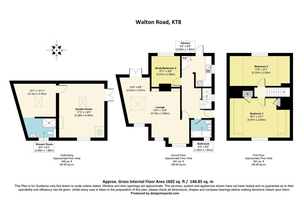 Floorplan for Walton Road, West Molesey