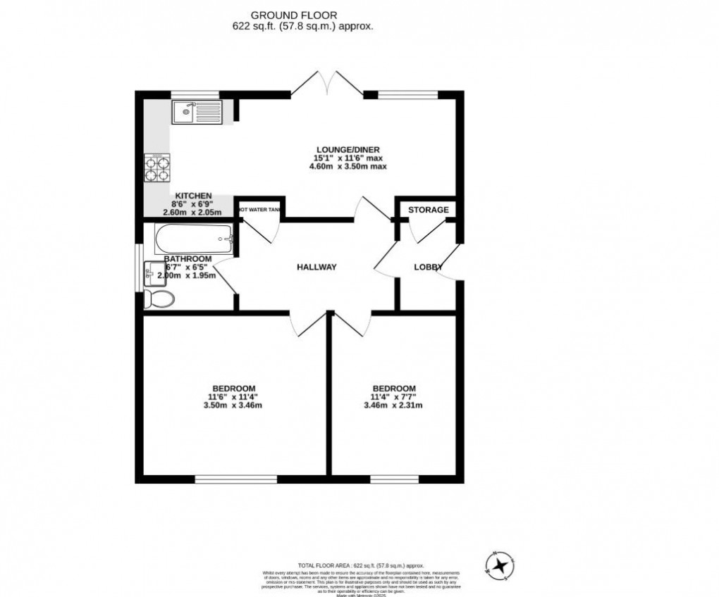 Floorplan for Spreighton Road, West Molesey