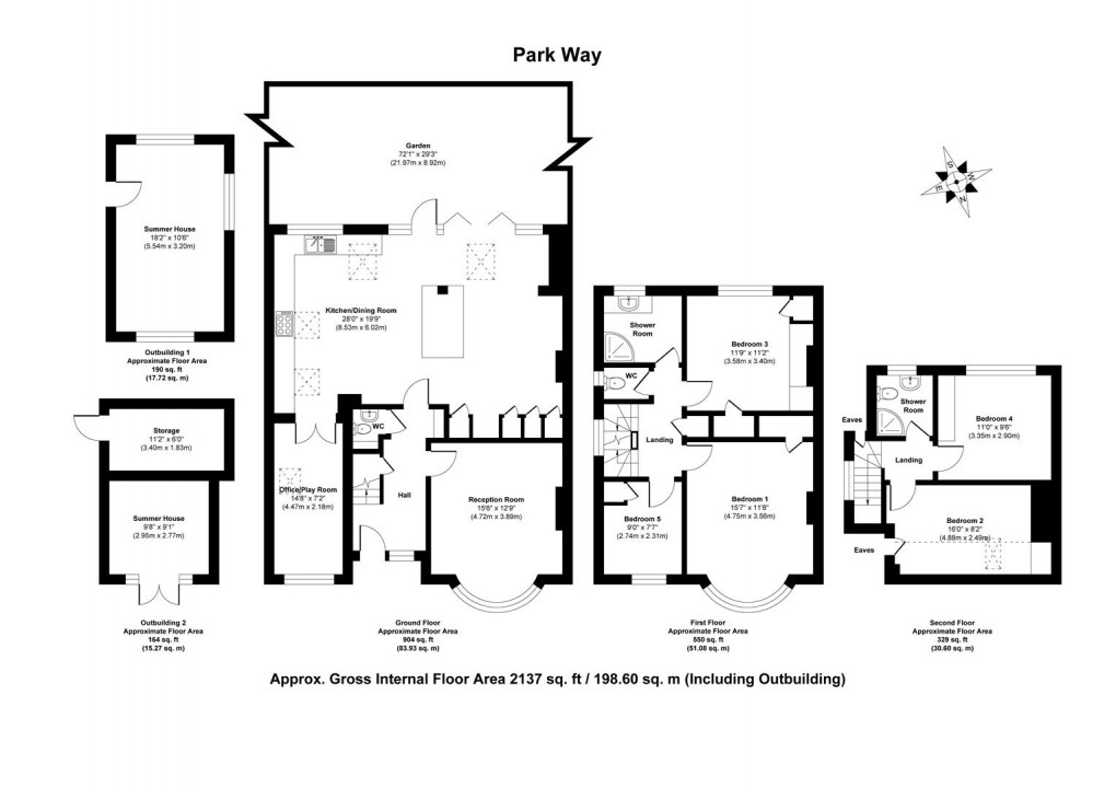 Floorplan for Park Way, West Molesey