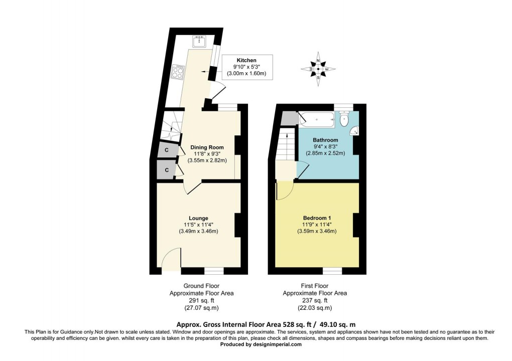 Floorplan for High Street, Thames Ditton