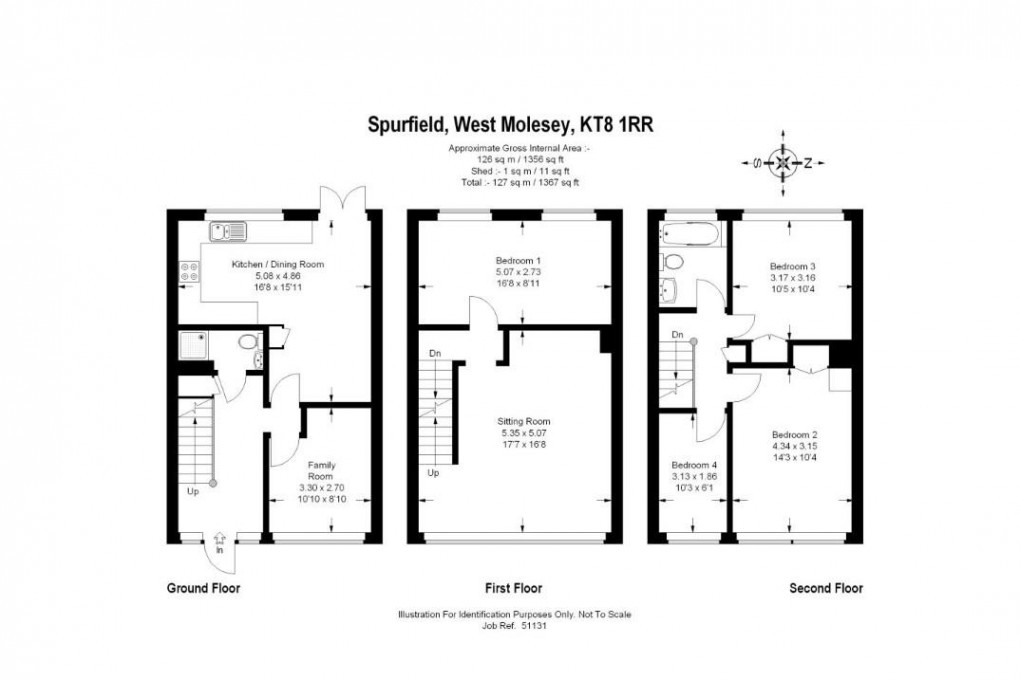 Floorplan for Spurfield, West Molesey