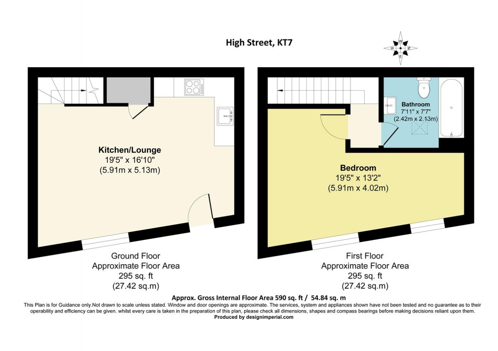 Floorplan for High Street, Thames Ditton