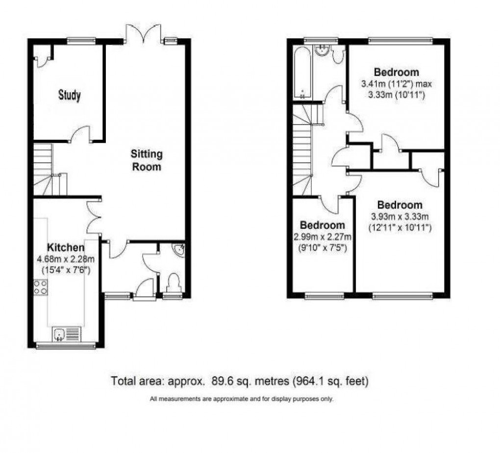 Floorplan for Dunvegan Close, West Molesey