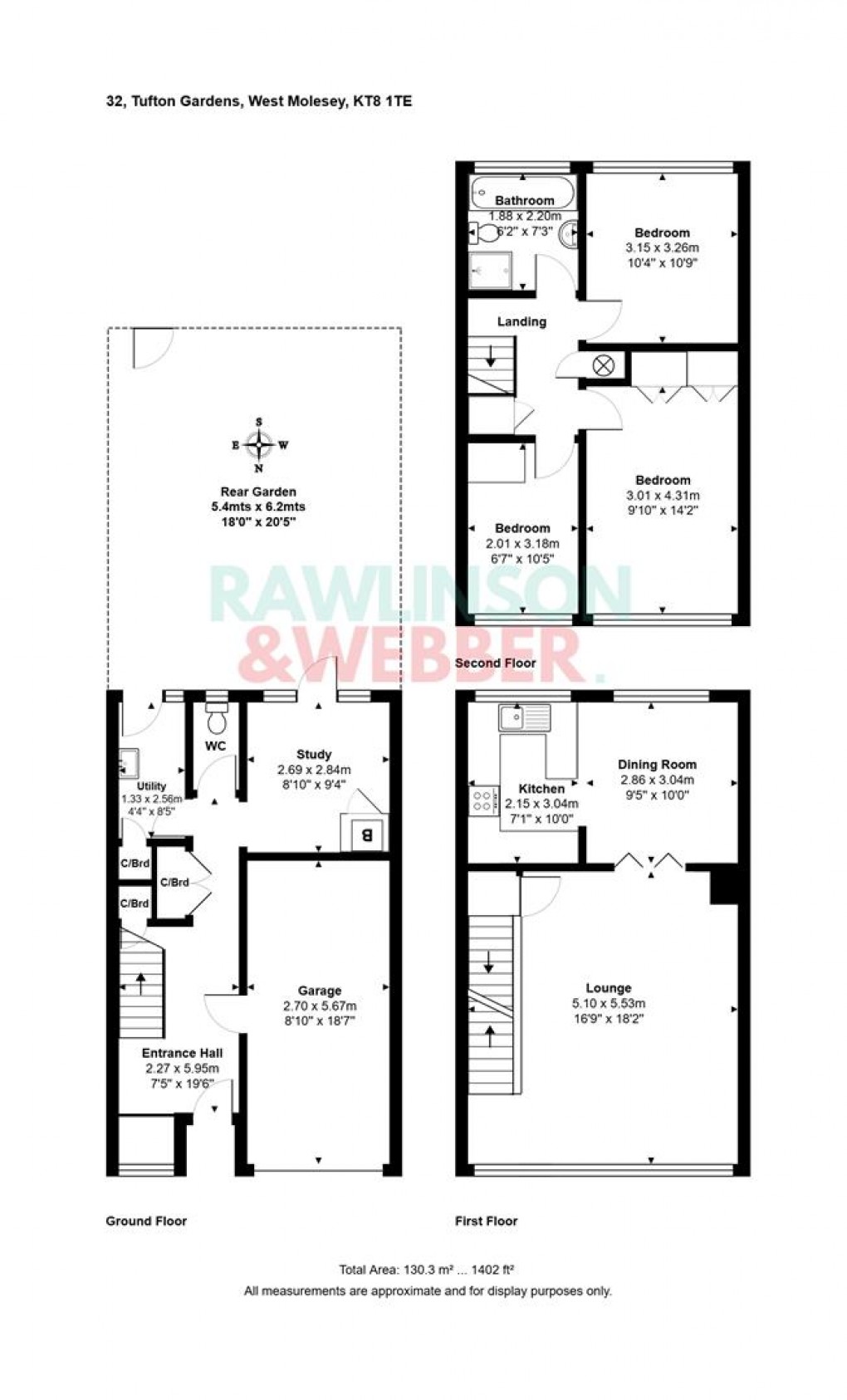 Floorplan for Tufton Gardens, West Molesey