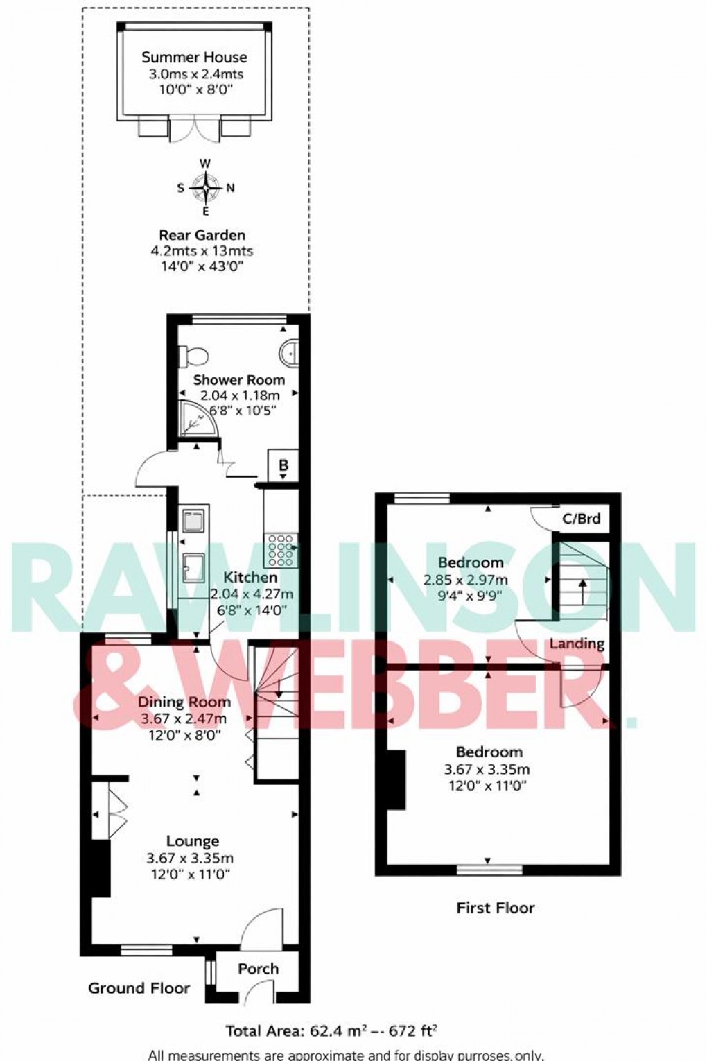 Floorplan for Spring Gardens, West Molesey