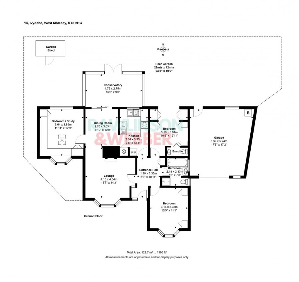 Floorplan for Ivydene, West Molesey