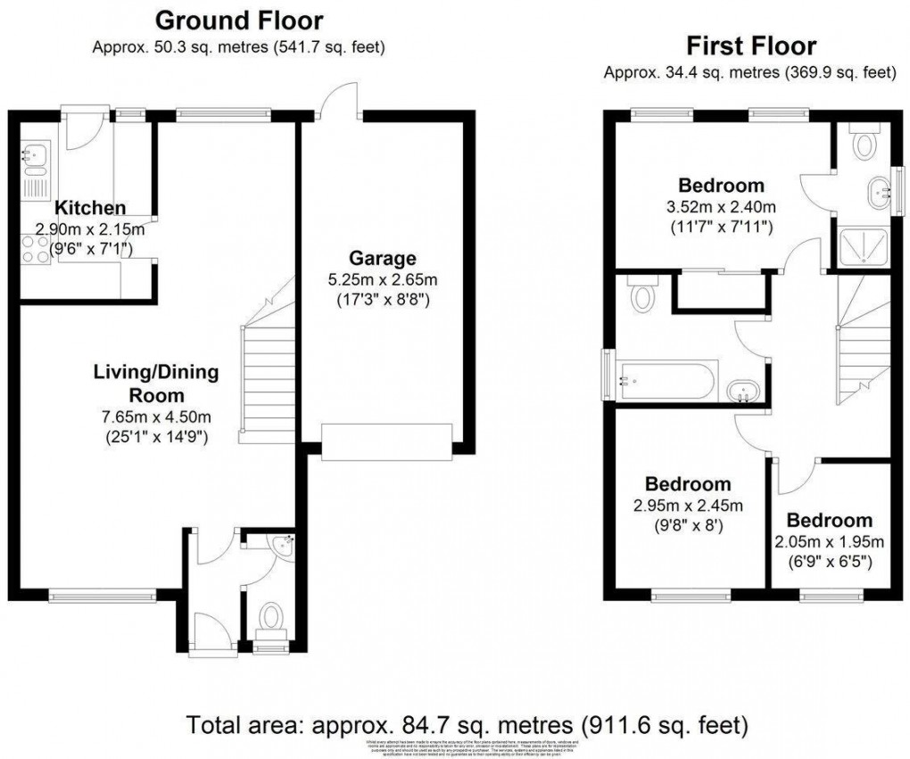 Floorplan for Kings Chase, East Molesey