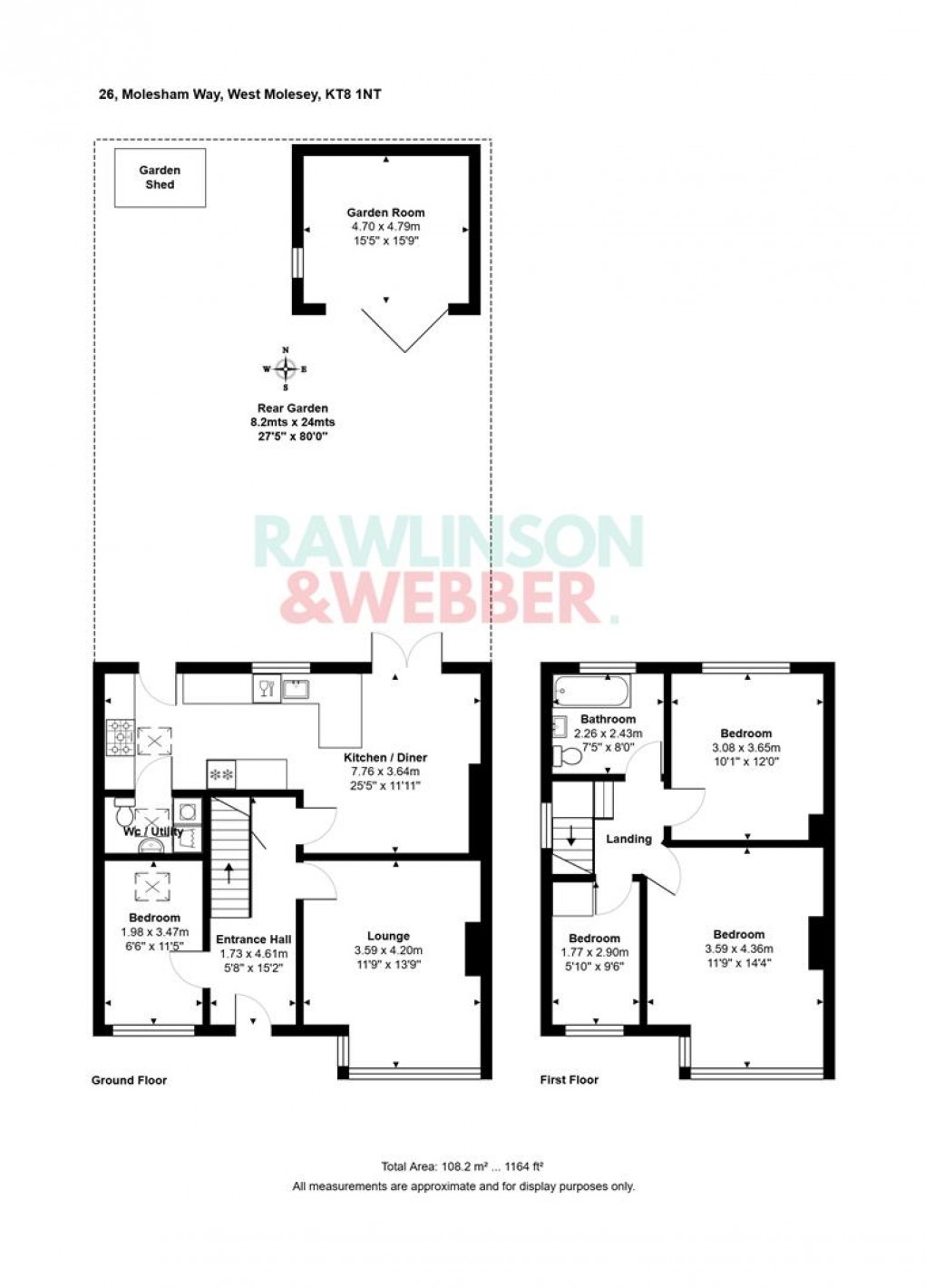 Floorplan for Molesham Way, West Molesey